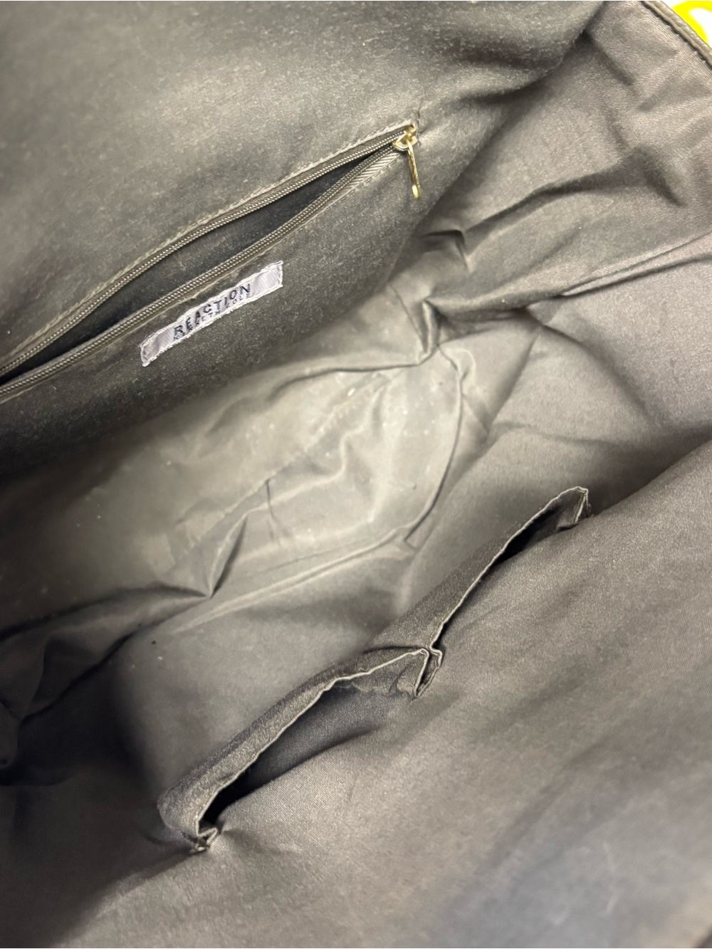 Kenneth Cole Reaction Olive Green Pebbled Tote - Picture 7 of 8